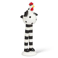Dotted Chicken with Striped Legs-8.5"H