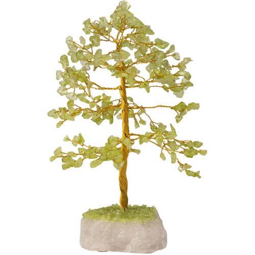 PERIDOT STONE GEMSTONE WISH TREE