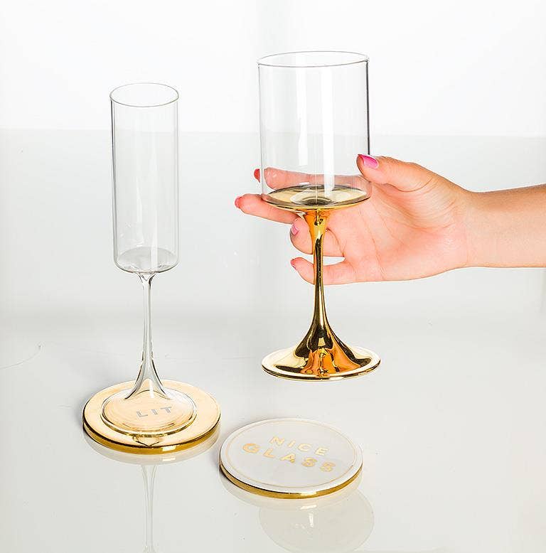 S/4 Drunk Expressions Coasters-4"D