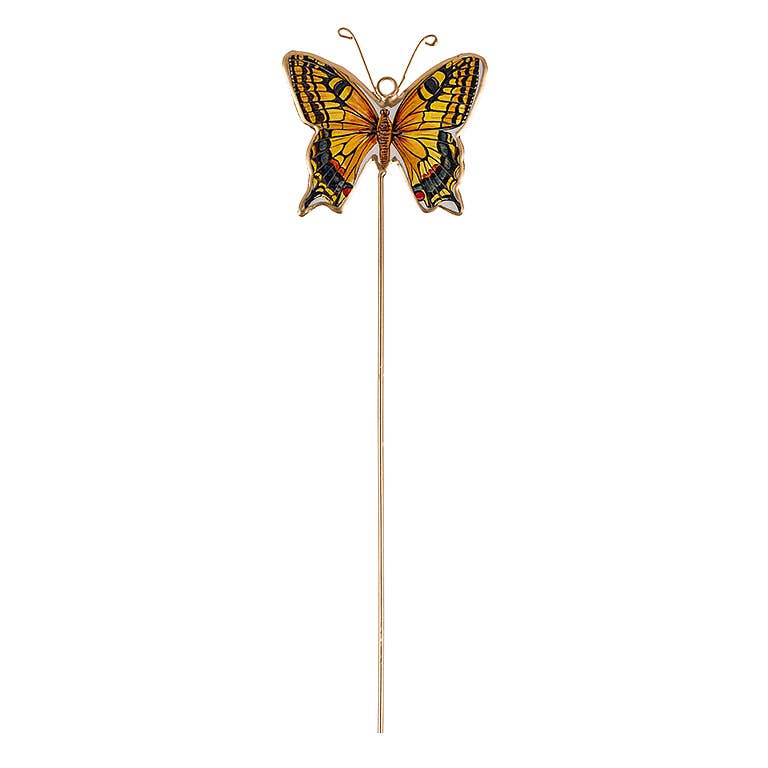 Sm Butterfly Plant Stake-4Asst-13" H