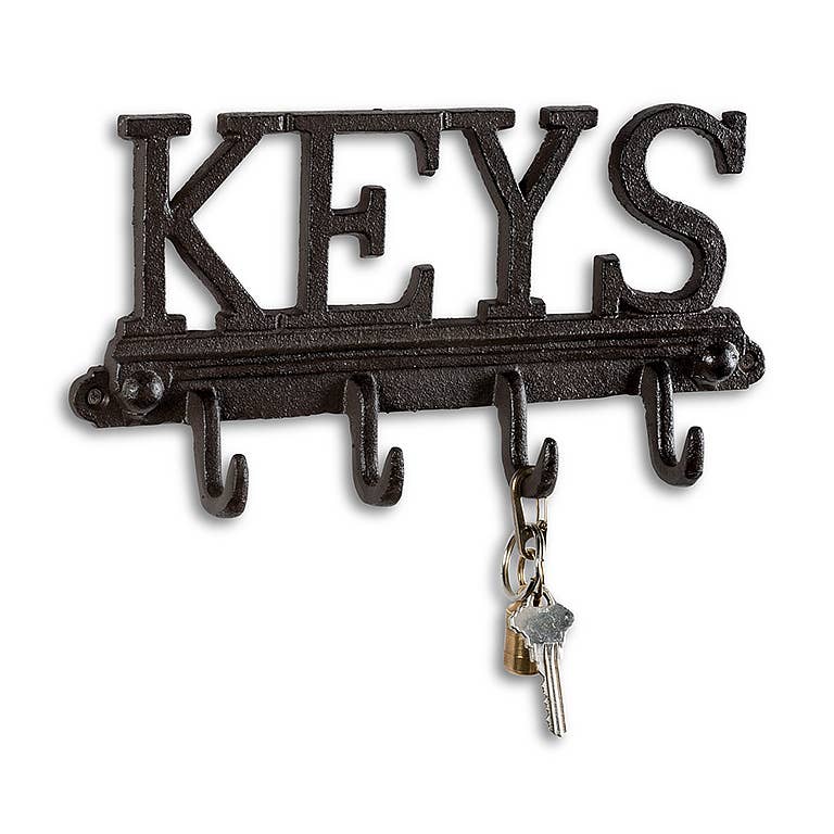 KEYS Key Hook-Dk Brn-10.5"W-1538