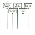 Plant Signs-Antique White-5 Assorted-2x3.5"L