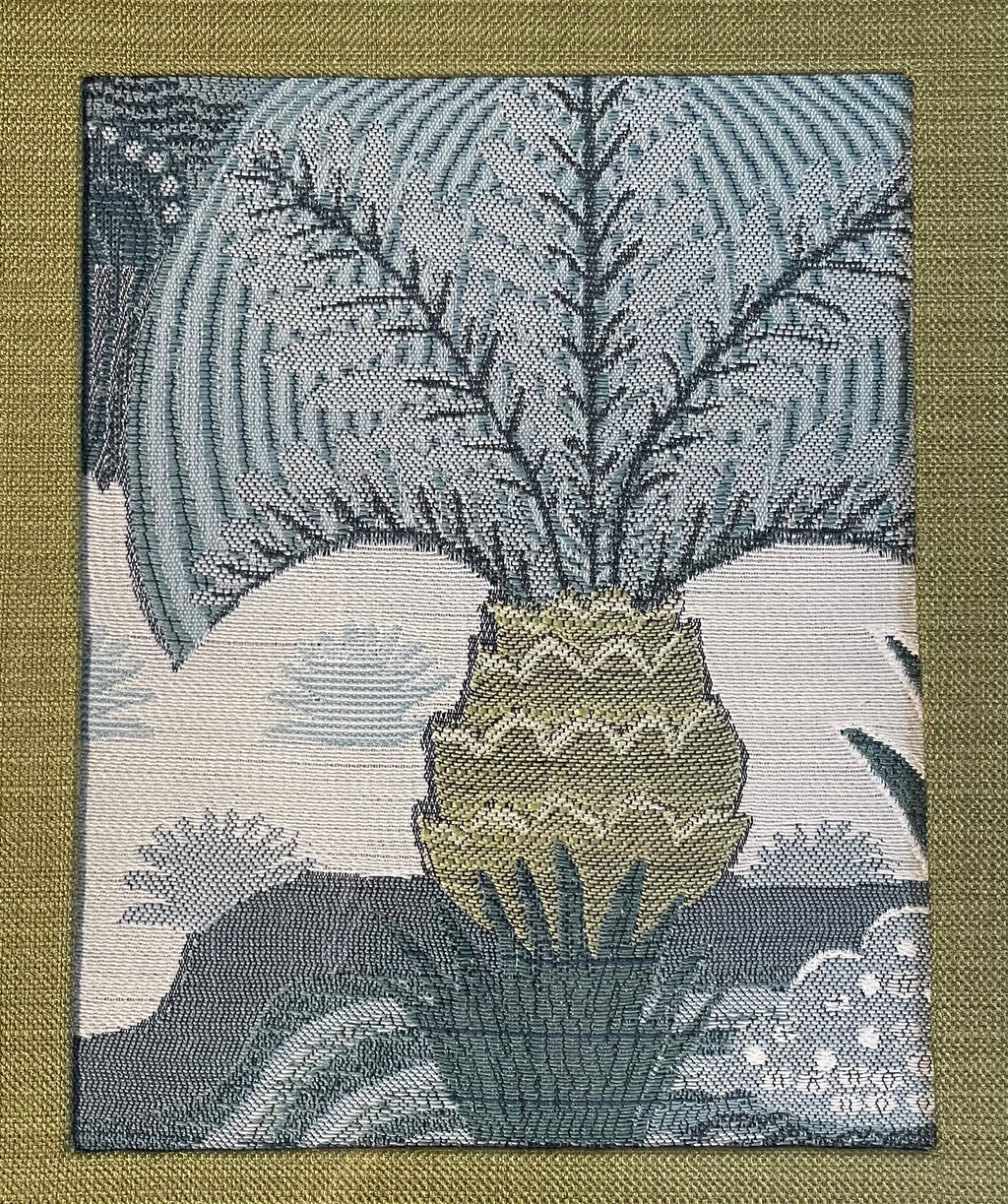 Pair of Between the Waters Everglades Fabric Wall Art — Designer Fabric, 13x16 Gold Frame