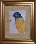Songbird Framed Wall Art — Gold Fabric Mat