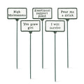 Plant Signs-Antique White-5 Assorted-2x3.5"L