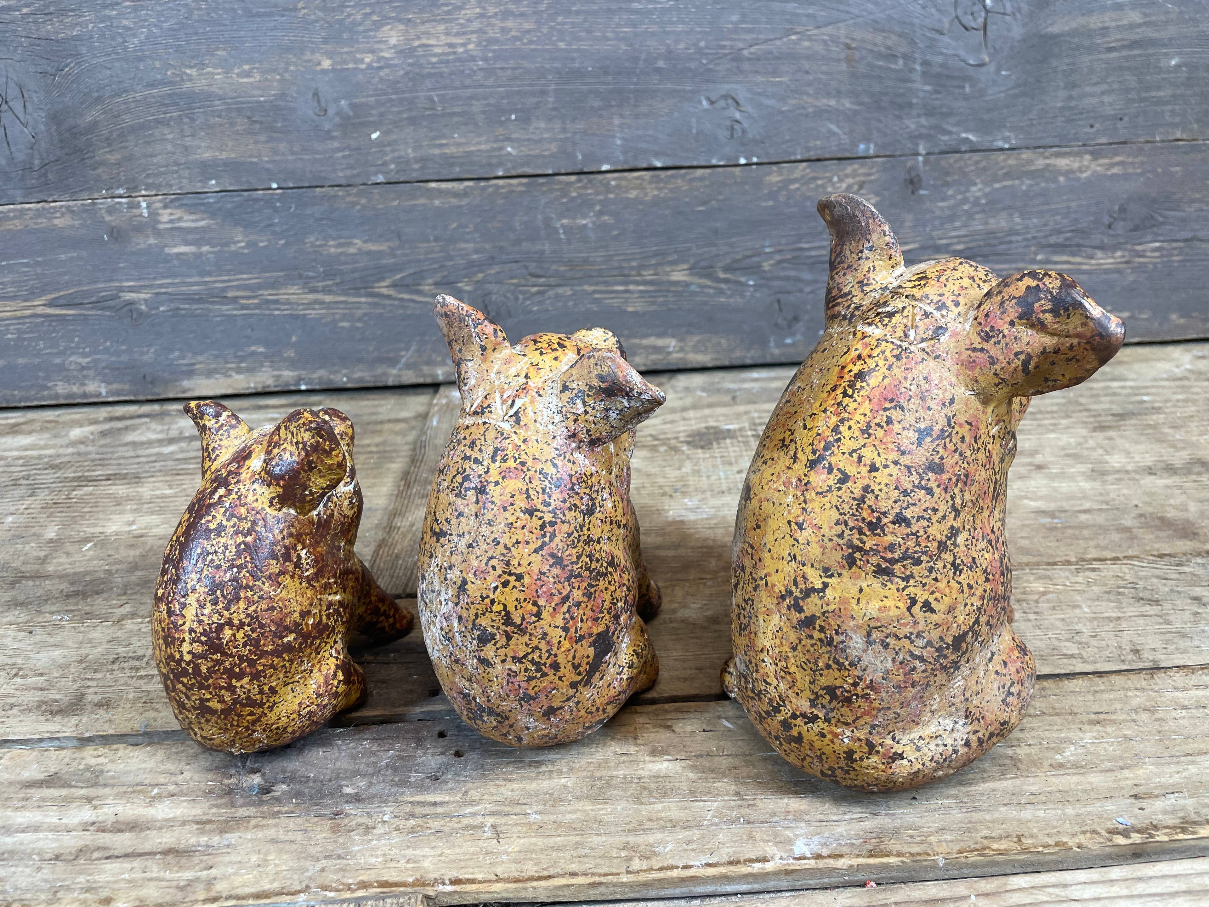 Adorable Clay Pig Set of 3