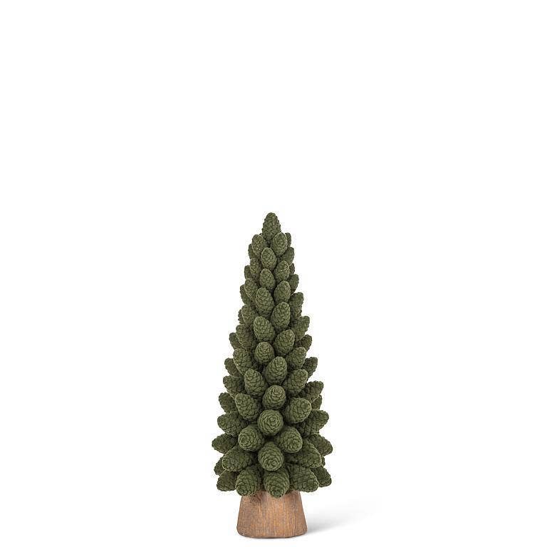 Small Velvet Pinecone Christmas Tree