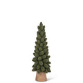 Green Velvet Pinecone Christmas Tree: Medium