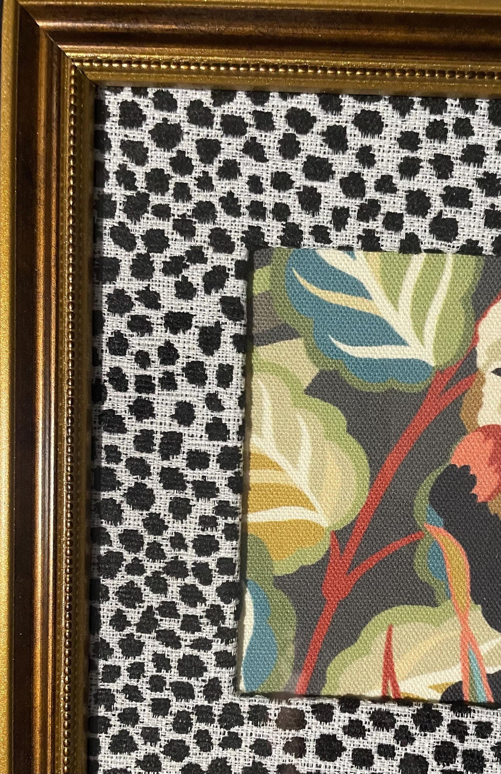 Pair of Safari Fabric Art – Tiger, Monkey, Ballard Designs Ebony Tully fabric mat