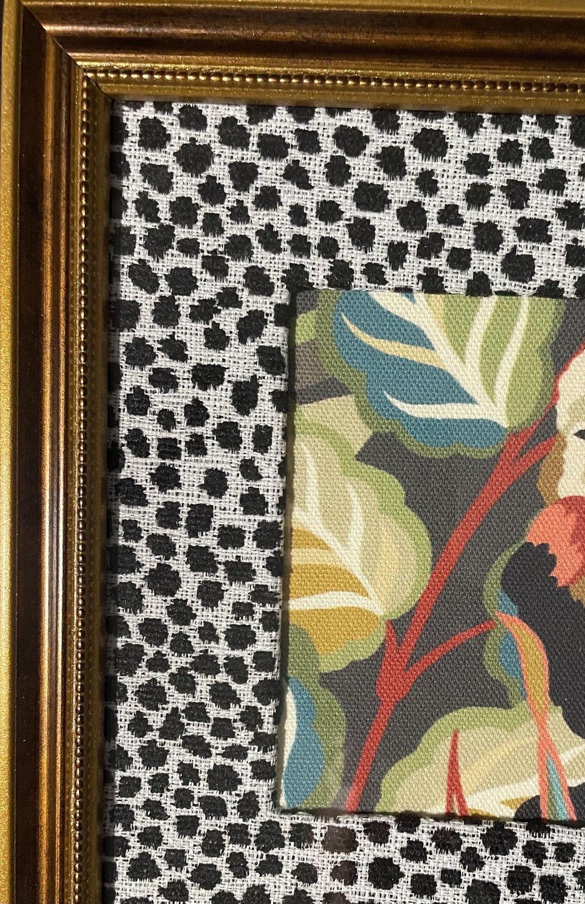 Pair of Safari Fabric Art – Tiger, Monkey, Ballard Designs Ebony Tully fabric mat