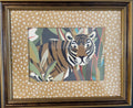 Pair of Safari Fabric Art Prints – Tiger, Monkey, Jungle Decor