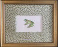 Embroidered Frog Art – White Linen, Ballard Designs Tully Pear Mat