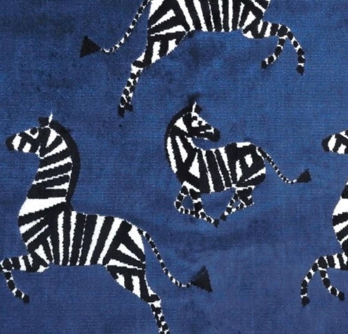 Velvet Zebra Gallery Wall Set of 4 | White Boucle Mat | 11 x 11 Frames Unique Wall Decor