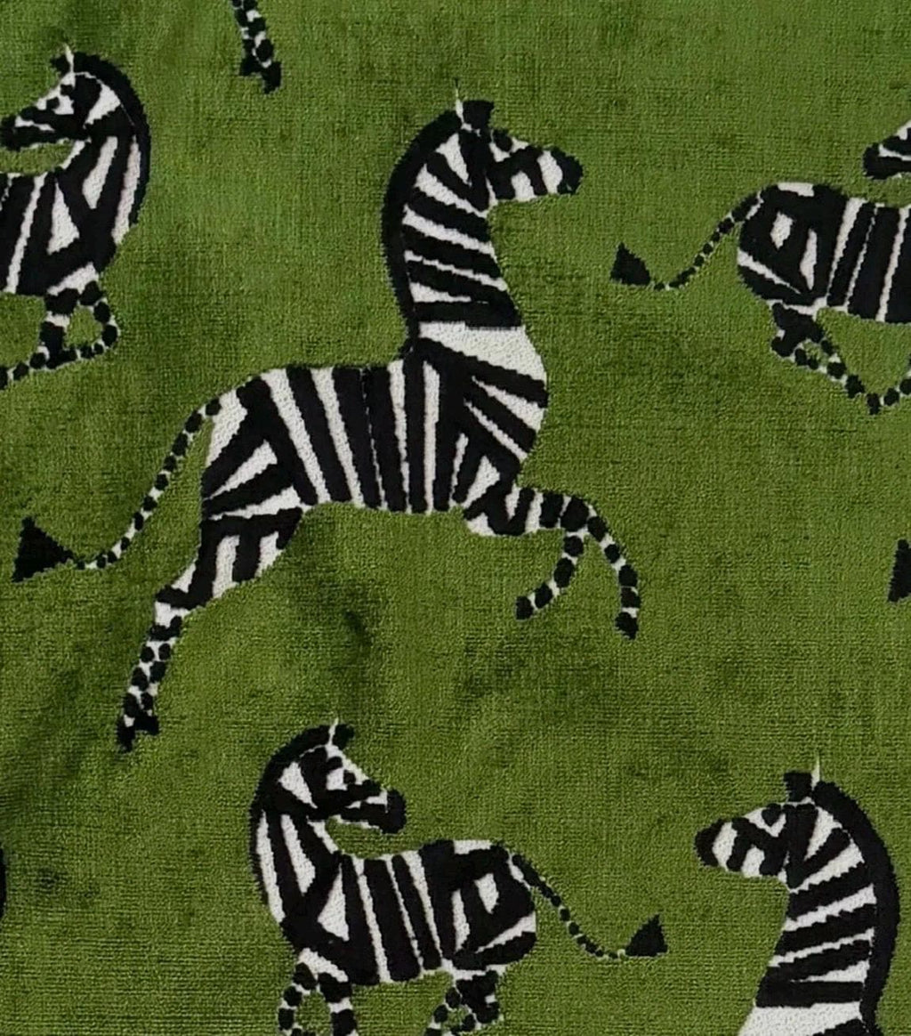 Velvet Zebra Gallery Wall Set of 4 | White Boucle Mat | 11 x 11 Frames Unique Wall Decor