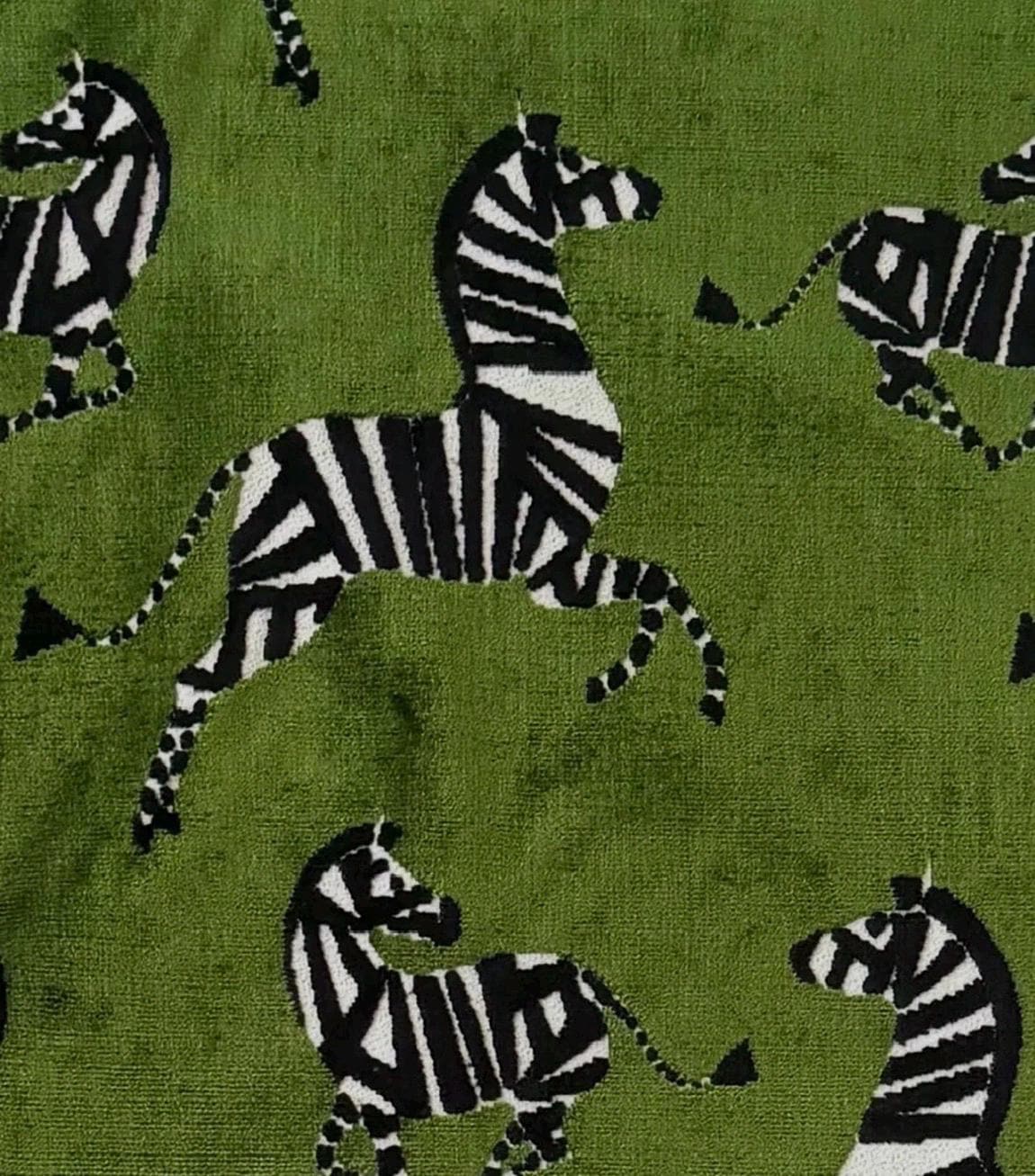 Velvet Zebra Gallery Wall Set of 4 | White Boucle Mat | 11 x 11 Frames Unique Wall Decor