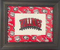 UGA Georgia Bulldogs Custom Fabric Wall Decor - Red and Black Football Wall Art