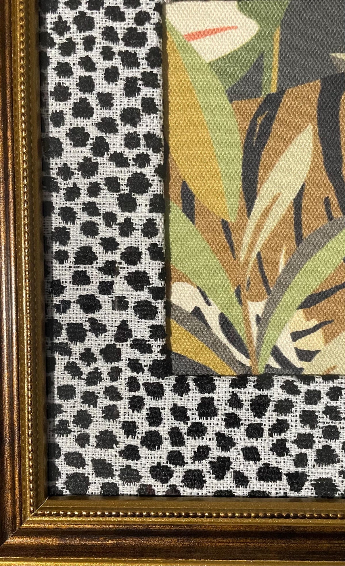 Pair of Safari Fabric Art – Tiger, Monkey, Ballard Designs Ebony Tully fabric mat