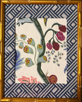 Fabric Framed Wall Art in Gold Frame 12x15 | Ballard Designs Fabric Inspired Home Decor