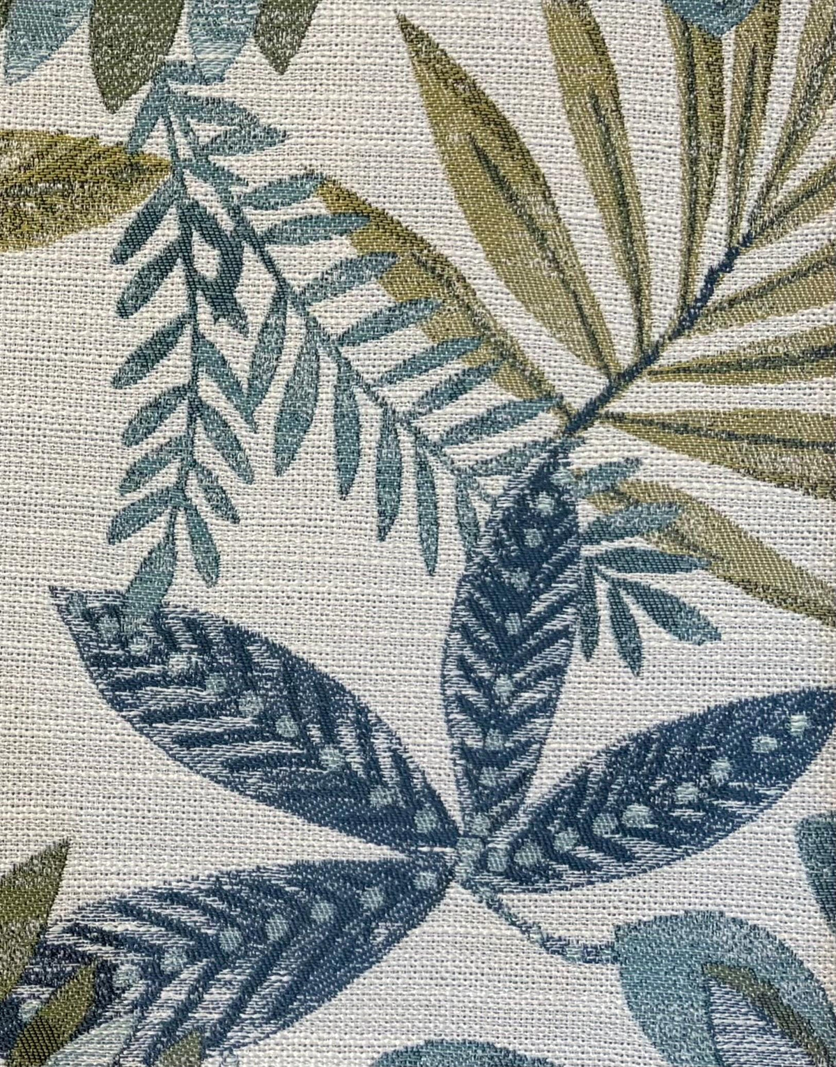Leafy Oasis Framed Fabric Art | Ballard Designs Tully | Gold Frame with Mat 12x15
