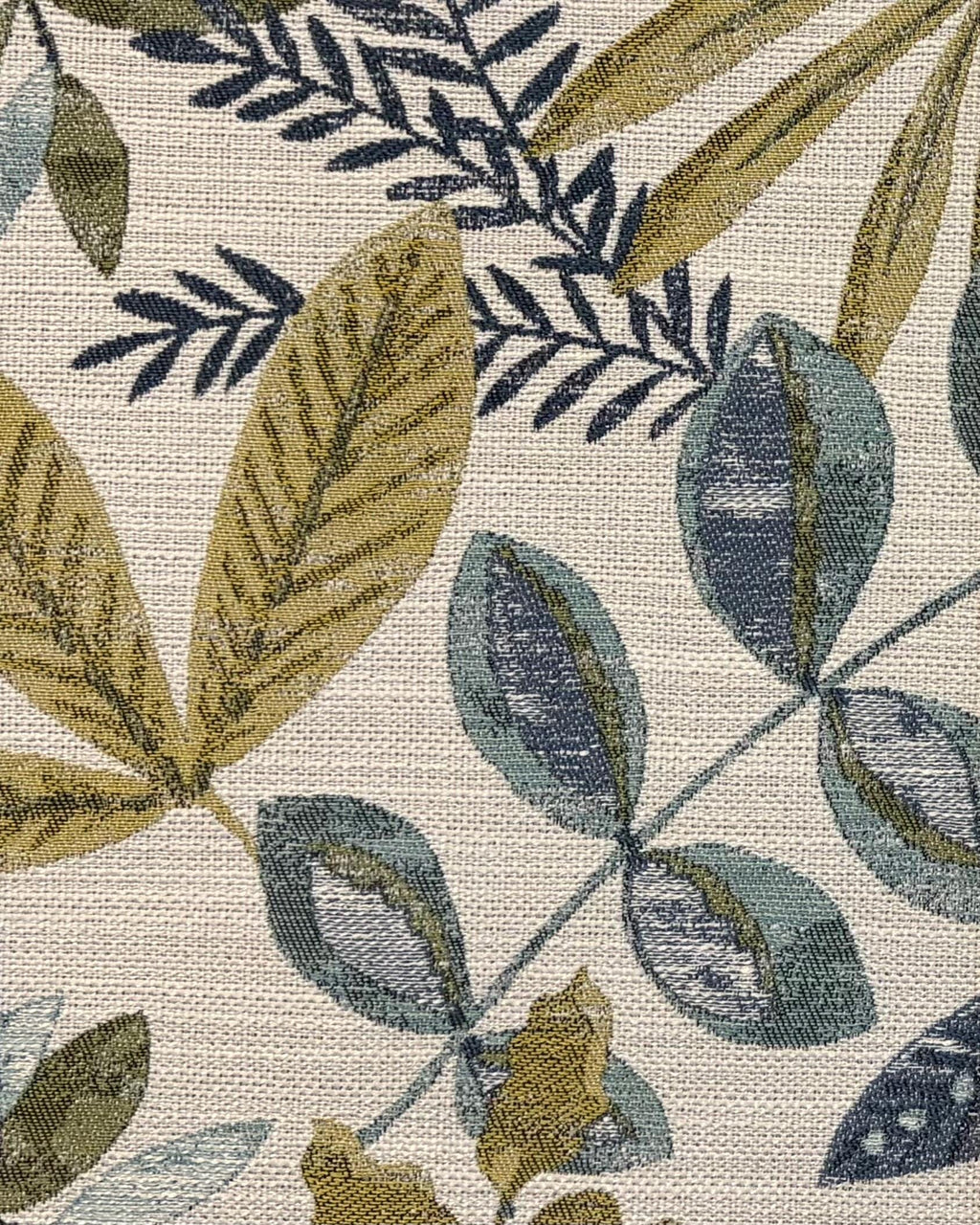 Leafy Oasis Framed Fabric Art - Ballard Designs Tully Textile in Gold Frame 12x15, Botanical Wall Decor