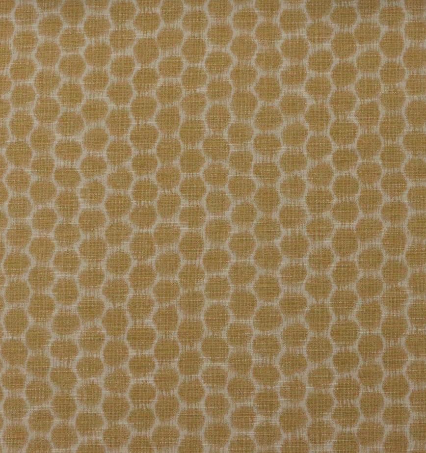 Custom Ballard Designs Sayer Yellow Fabric Art with Mia Dijon Mat 12x15 Mahogany Bamboo Frame
