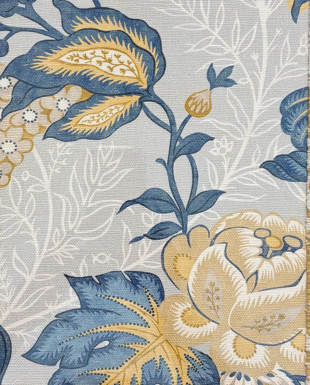 Wellington & Annabelle Ballard Designs Fabric Wall Art - Pair of 12x15 Bamboo Gold Framed Panels, Traditional Textile Decor
