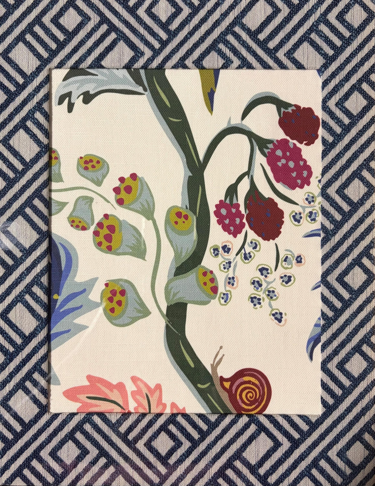 Fabric Framed Wall Art in Gold Frame 12x15 | Ballard Designs Fabric Inspired Home Decor