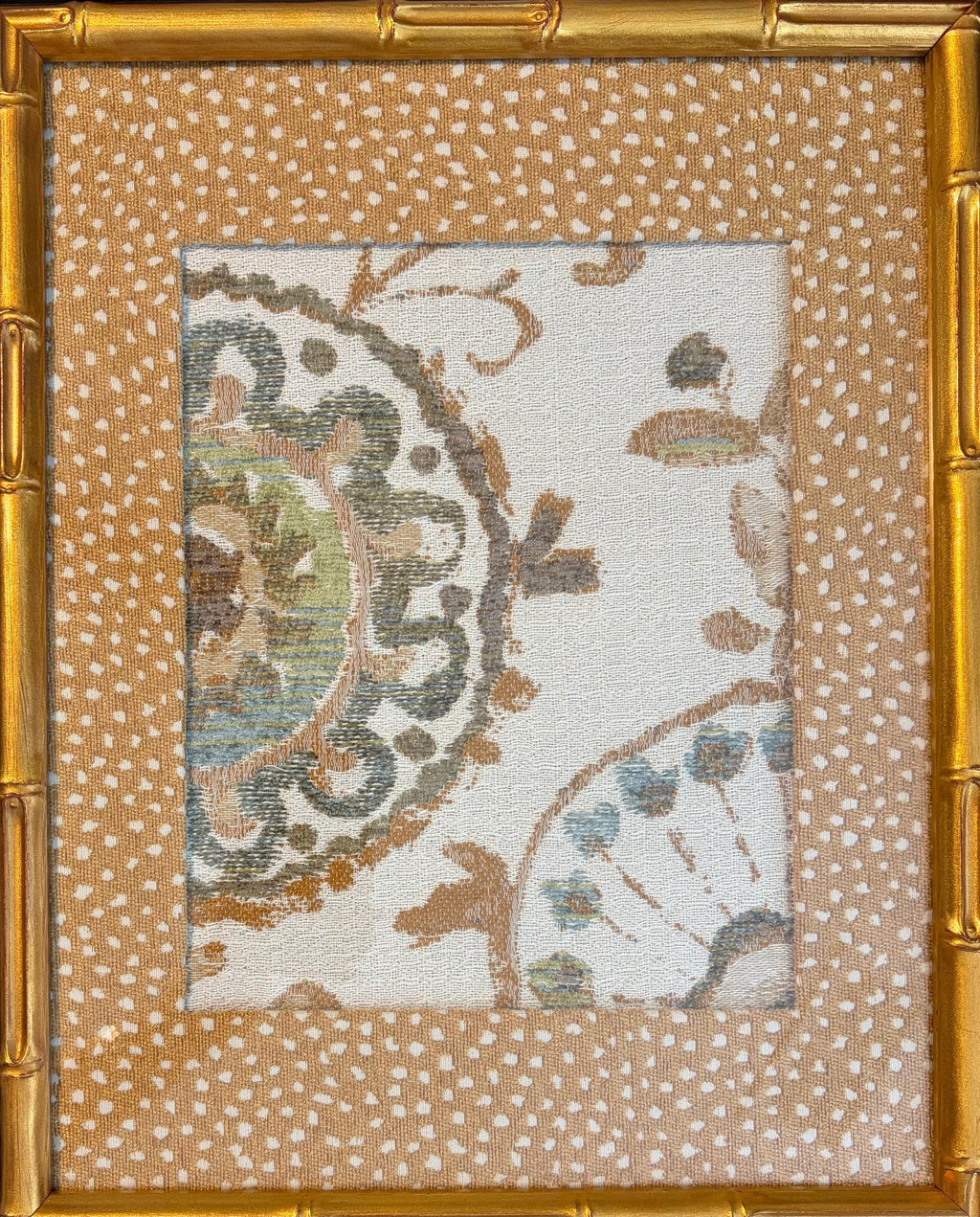 Daliani Textile Art Pair with Galaxy Chenille Mats, 12 x 15 - Handmade Fiber Wall Decor Set
