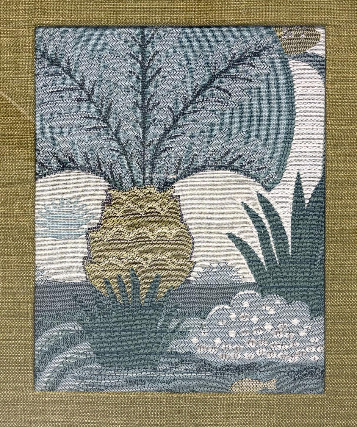 Everglades Fabric Wall Art Pair Gold Framed Cypress Heron Nature 12x15 Between the Waters