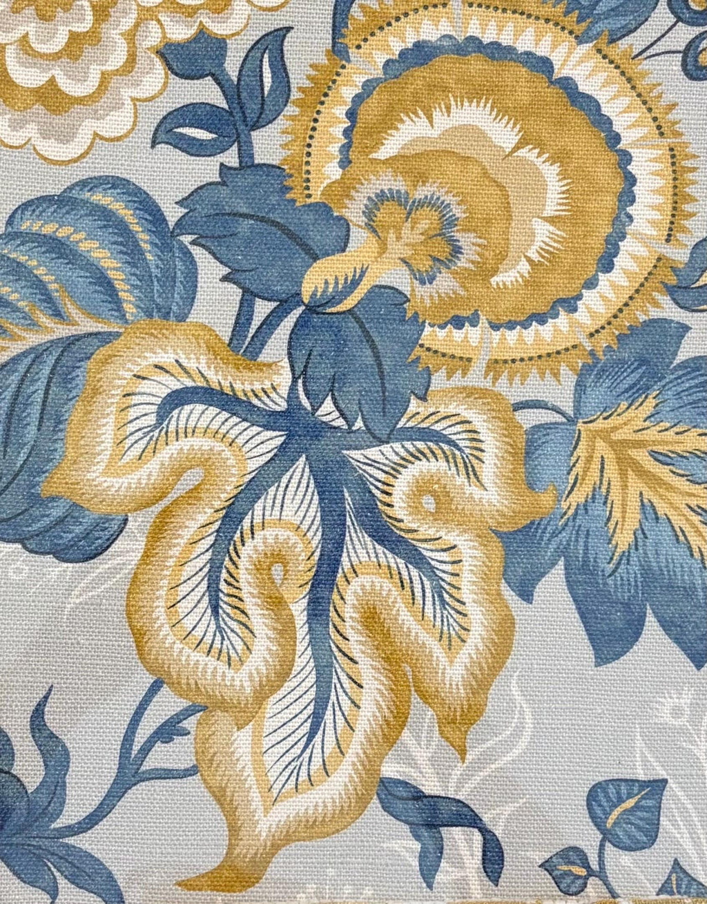 Wellington & Annabelle Ballard Designs Fabric Wall Art - Pair of 12x15 Bamboo Gold Framed Panels, Traditional Textile Decor