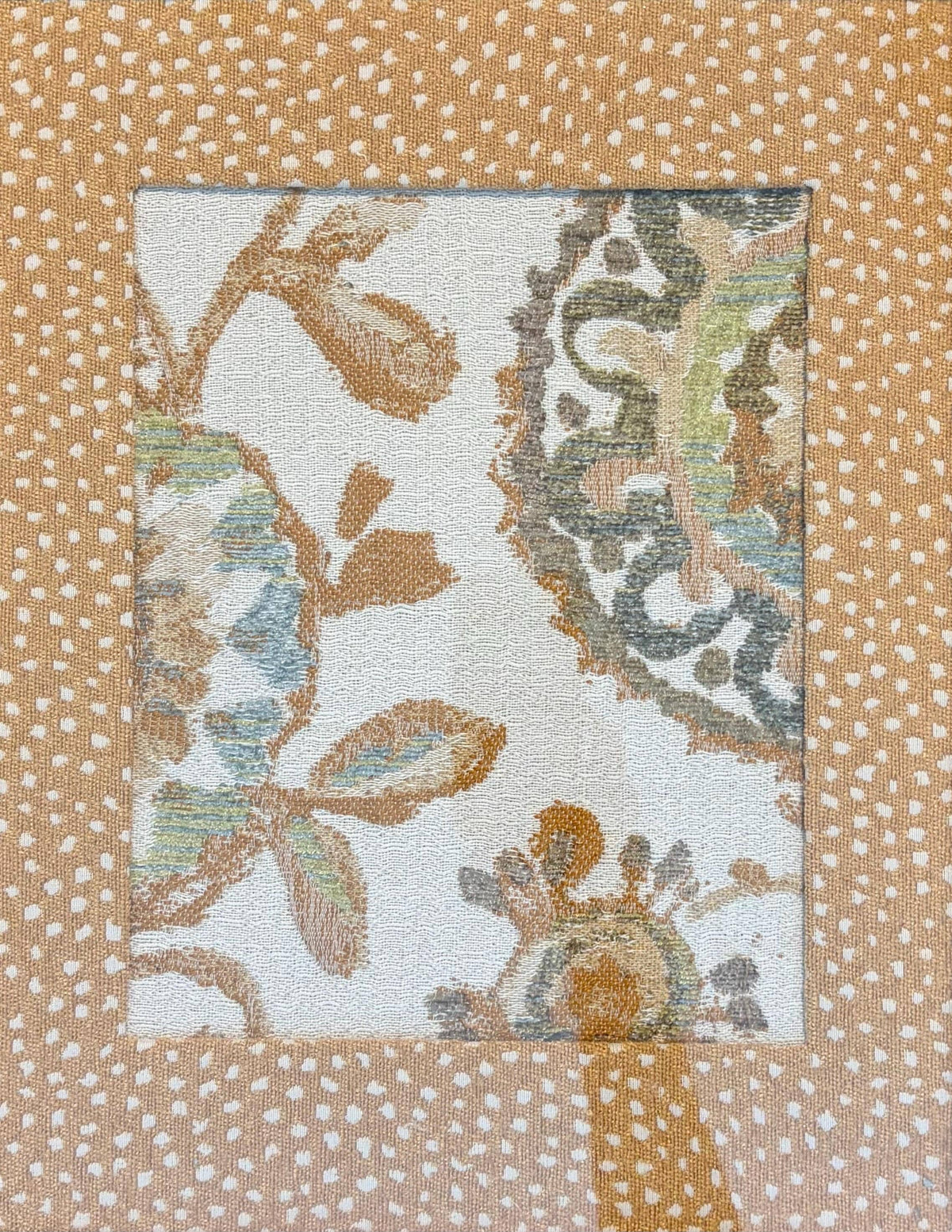 Daliani Textile Art Pair with Galaxy Chenille Mats, 12 x 15 - Handmade Fiber Wall Decor Set