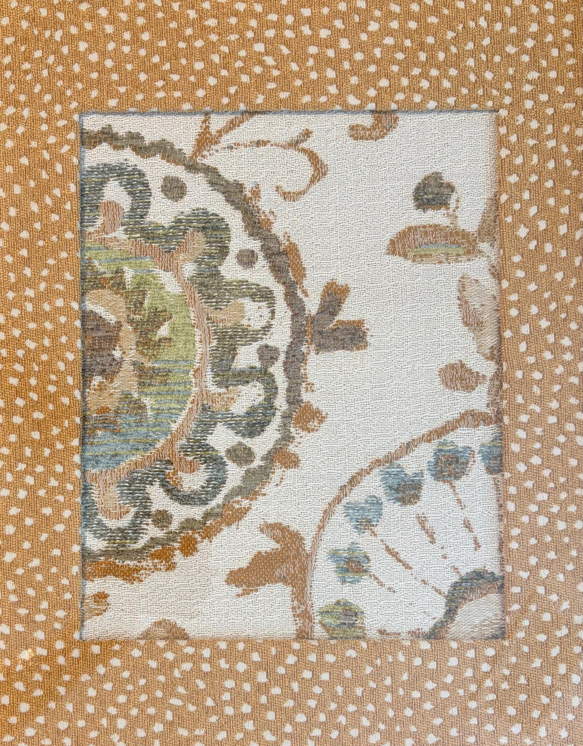 Daliani Textile Art Pair with Galaxy Chenille Mats, 12 x 15 - Handmade Fiber Wall Decor Set